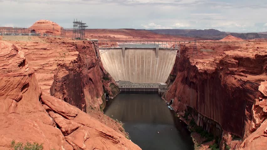 Glen Canyon Dam on the Colorado River. Arizona, USA