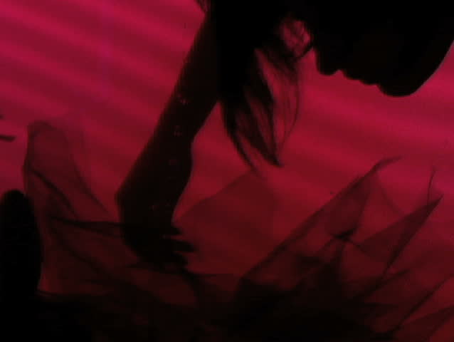 silhouette of a suicidal young women