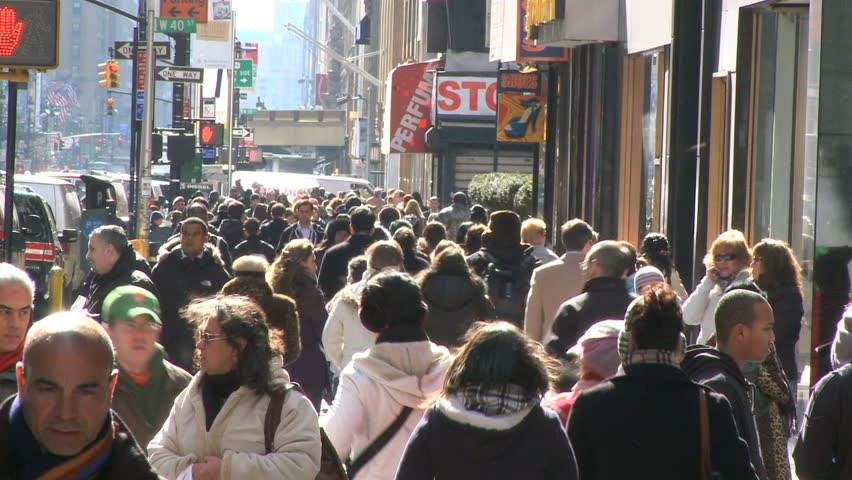Pedestrians in New York City