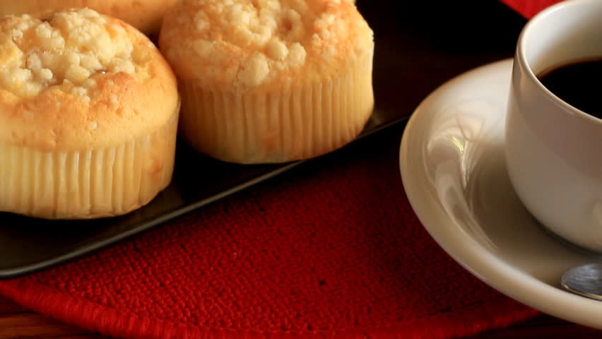 Muffin and coffee