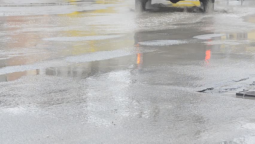potholes on the roads