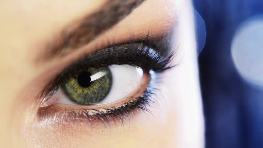 Human eye close up macro