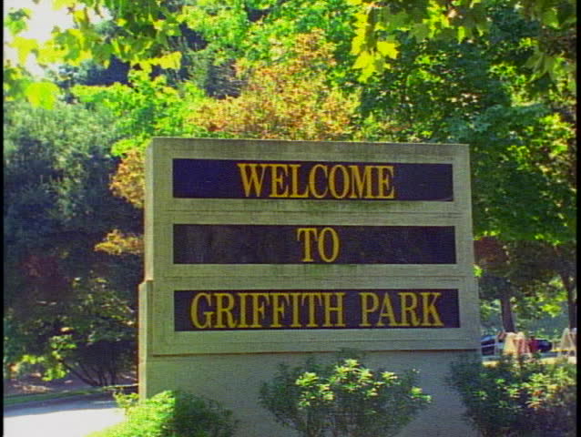 The entrance to Griffith Park, the largest urban park in America