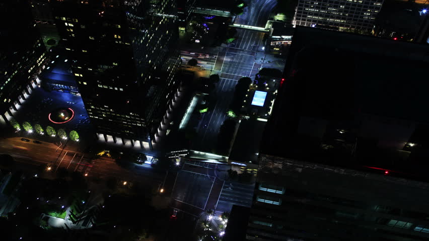 Night Cityscape Timelapse 98 Los Angeles Downtown Traffic Loop