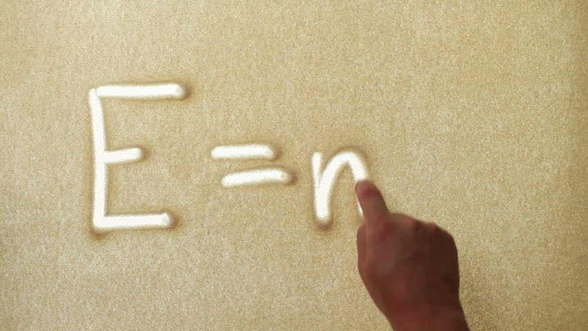 Energy, drawn by a finger on sand, Sand Painting