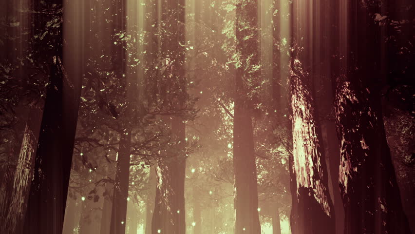 Magic Deep Forest Fairy Tale Scene 3D artwork