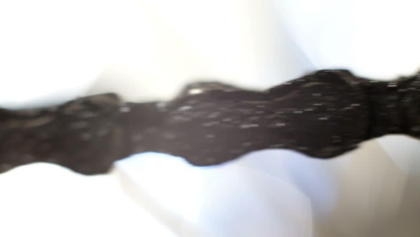 Extreme closeup  of bicycle chain with macro tubes and high quality shoot.