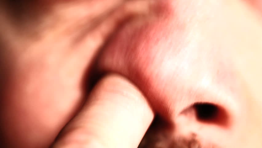 Nose picking, time lapse, stop motion