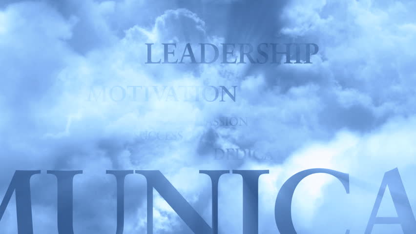Business Words in the Clouds - LOOP - 1920x1080 HD