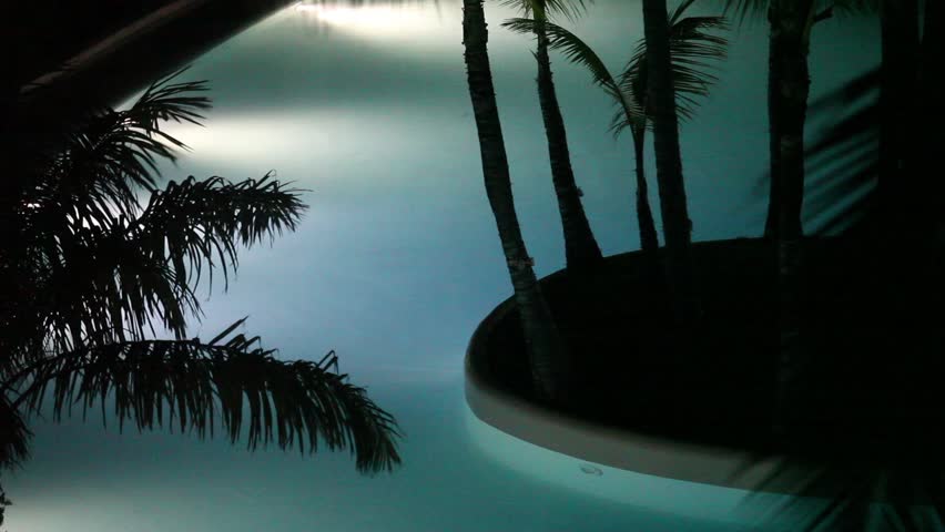pool at night
