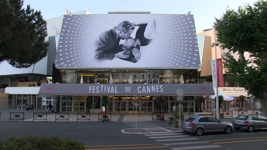 CANNES - MAY 14: General view of the huge display sign for the 66th Annual Cannes Film Festival on May 14, 2013 in Cannes