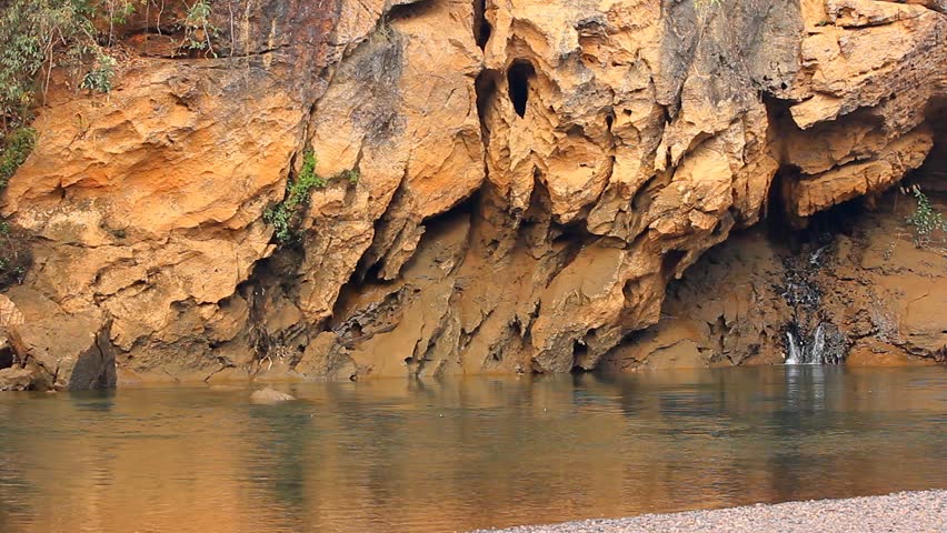 River waterfall cliff.