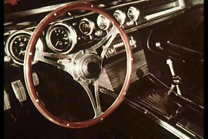 1960s - The Ford Cougar II is an experimental car never released in this 1964 film from the Ford Motor Company.