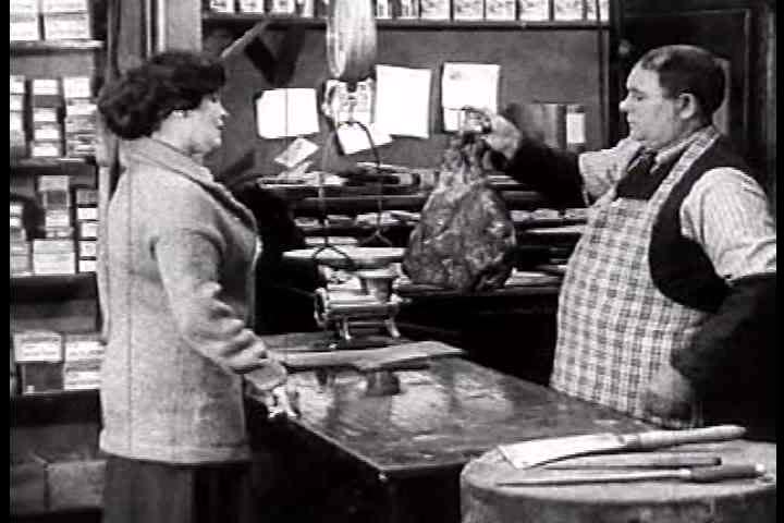 1920s - Activities inside a general store with a merchant in 1925.