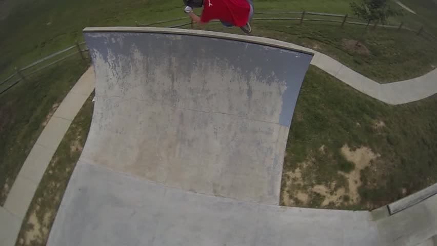 BMXer Slow Motion Air from Helicopter