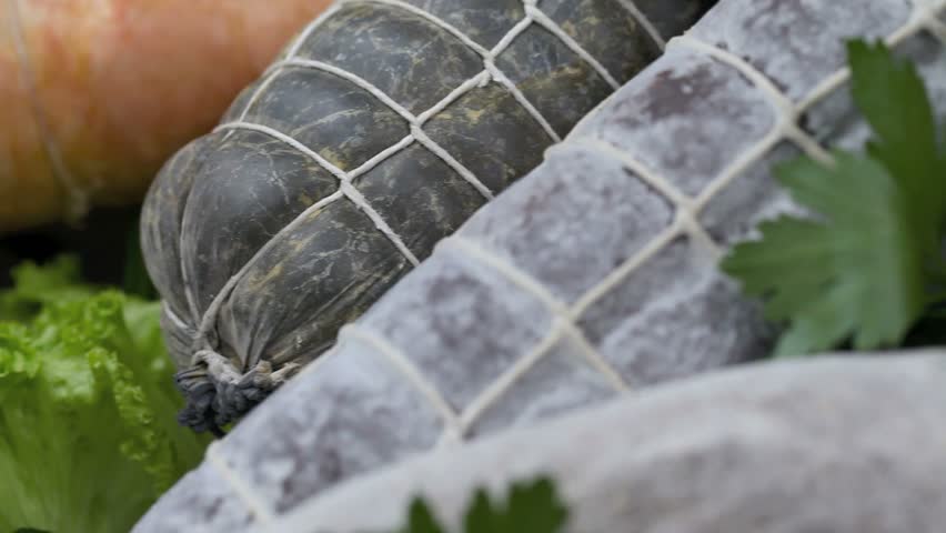 salami and sausages