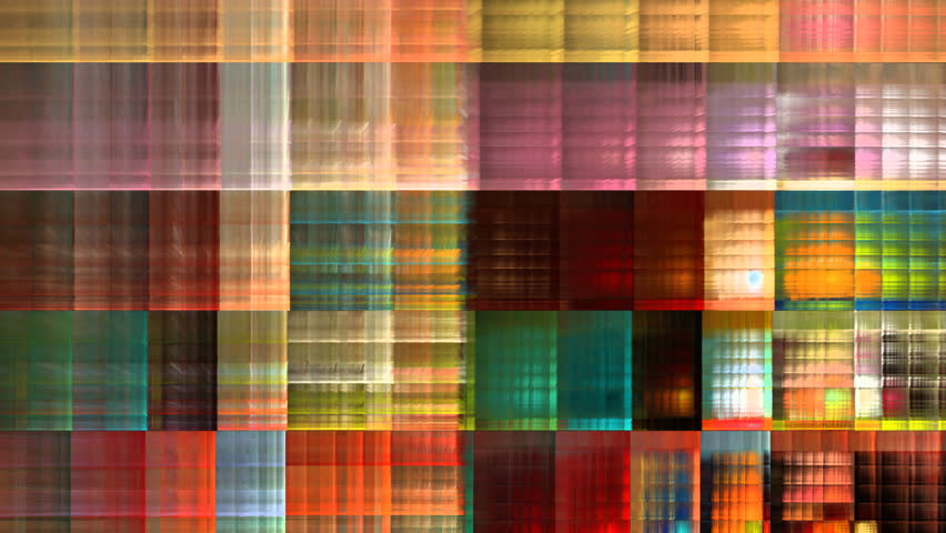 Multicolored geometric pattern fractal seamless loop abstract background
