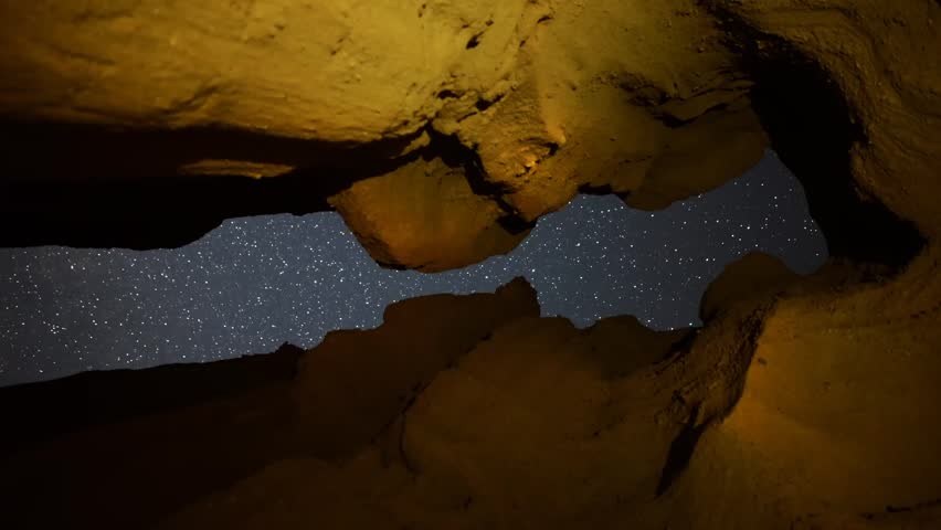 Astrophotography Time Lapse Keyhole Cave 