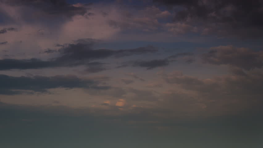 clouds at sunset time lapse shot in 6K resolution