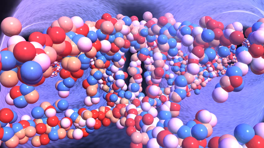 Chromosome close-up with matte