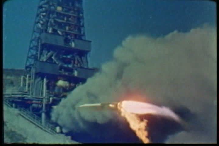 1960s - A wide variety of rocket launches in 1961.