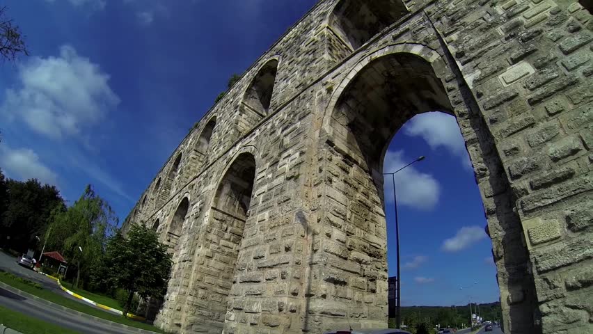 Historical Building Istanbul

The Maglava Aqueduct,built by the world known Ottoman architect Mimar Sinan 450 years ego.Used for transferring clear water to Constantinople.
