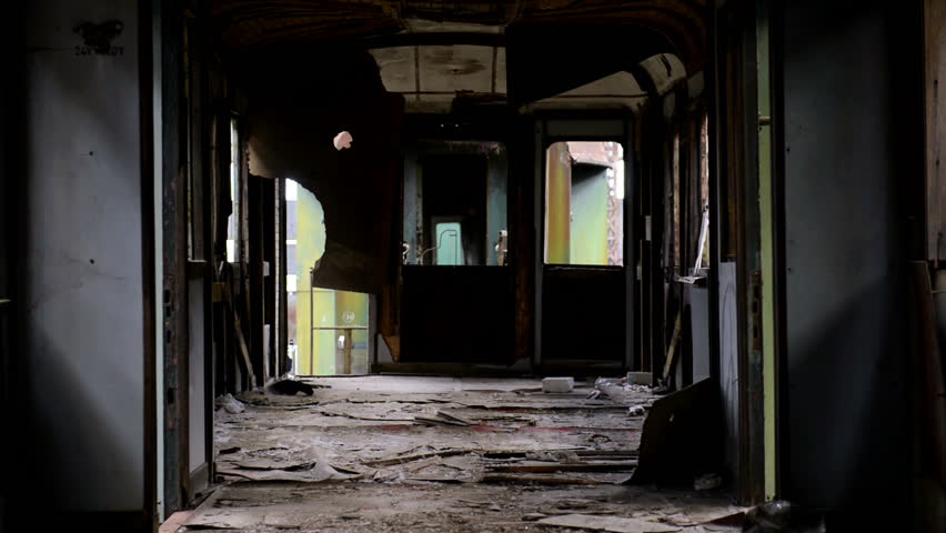 Abandoned carriage interior