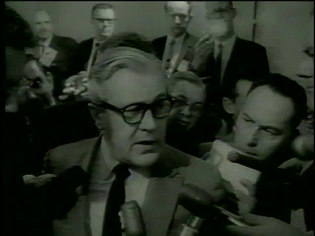 Defense attorney Melvin Mouron Belli gives an interview in Dallas county criminal courts, Texas circa 1964-MGM PICTURES, UNIVERSAL-INTERNATIONAL NEWSREEL, USA, filmed in 1964