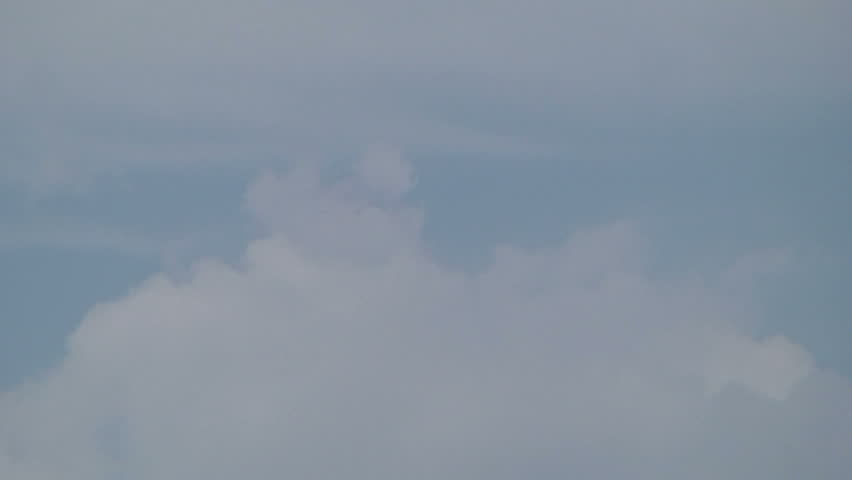 Rocket through the clouds.