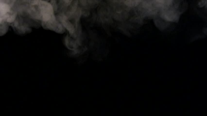 Smoke curtain from top of screen.