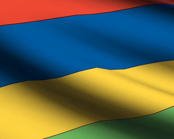 Mauritius flag animation.