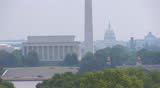 Lincoln Monument, Washington Monument and Capitol Hill