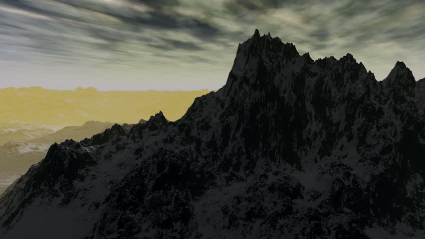 (1101) Mountain Wilderness Glacier Sunset. Great for themes of nature, wilderness, adventure, exploration, environment, travel.
