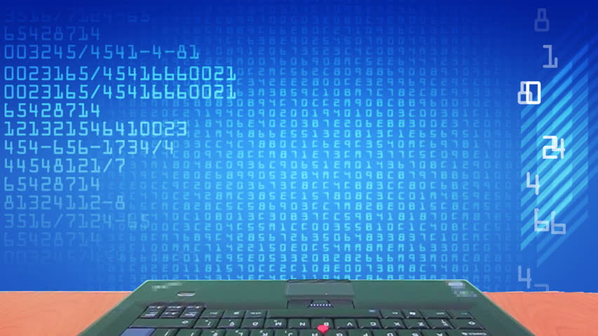 Hacker breaking into computer