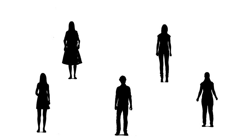 Motion slow sillhouette jumpers