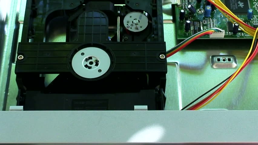 Looking inside a dvd player