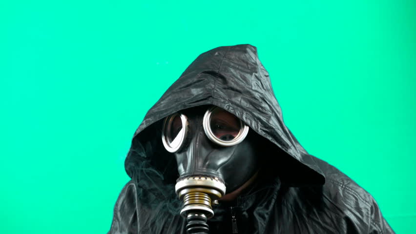 Stock Video Of A Man In A Gas Mask 4907441 Shutterstock