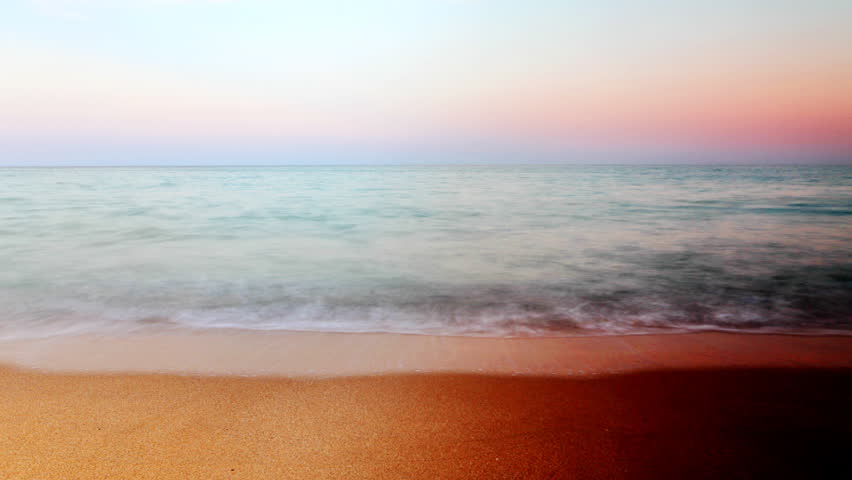 abstract beautiful tranquil shot at sunset, karadere beach, Bulgaria - Color manipulated 