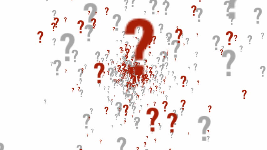 lots of question marks coming out of the middle