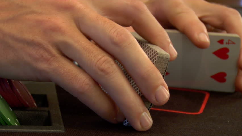 Shuffling and dealing poker cards