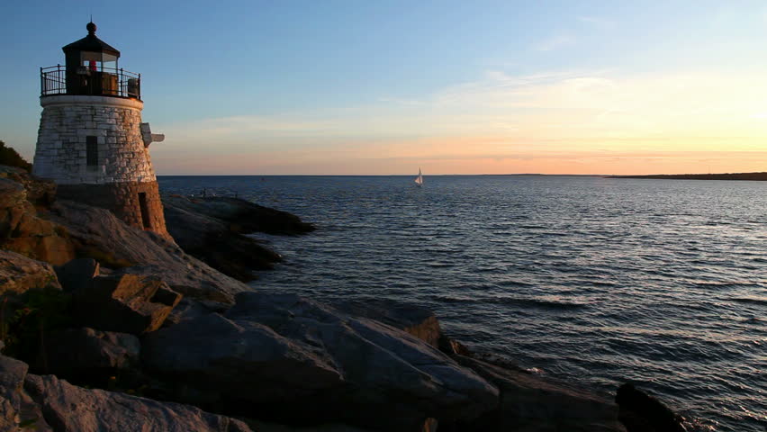 Castle Hill Lighthouse in Newport Rhode Island
