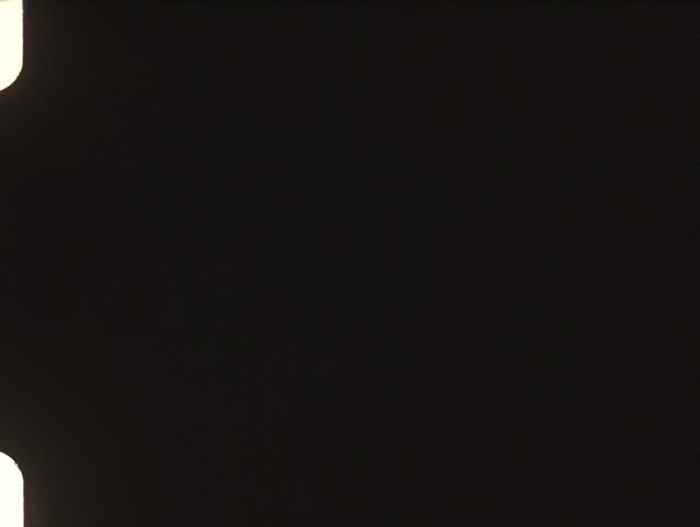 End of amateur film roll (vintage 8 mm amateur film)