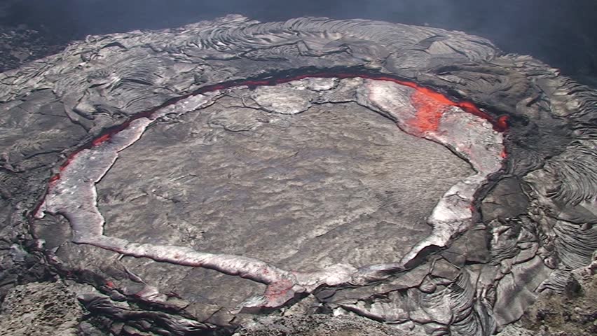 Movement in the lava lake of Erta Ale volcano, Danakil desert, Ethiopia