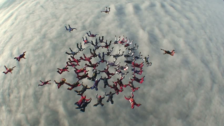 building formations in the sky 