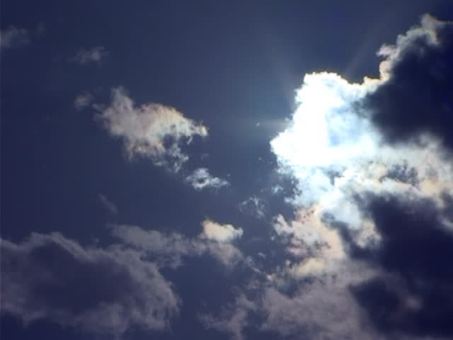timelapse clouds, video clip in one video footage