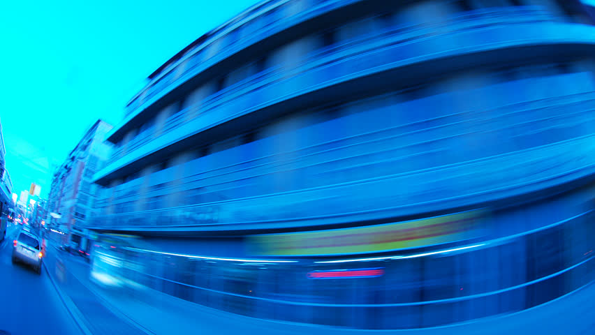 An exciting romp through the city in full HD. Long-exposure time-lapse on a panning head, covering 360 degrees. All license plates, faces and logos have been digitally obscured, frame by frame.