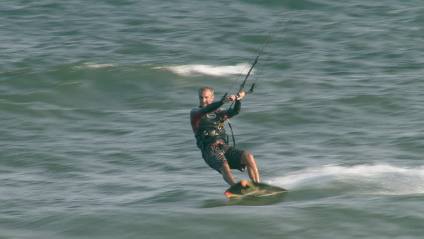 TORONTO - September 10, 2009: Kiteboarder on Lake Ontario, Toronto, September 10, 2009. Kiteboarding is one of the world's fastest growing watersports