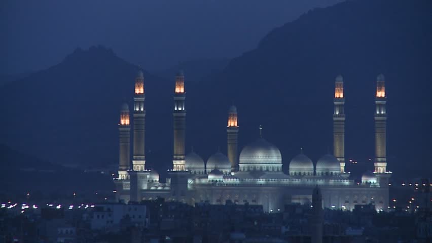 Al-Saleh Mosque, Sanaa, Yemen Ã¢â¬â at the night