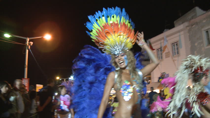 SESIMBRA, PORTUGAL - FEBRUARY 14: Brazilian Carnival event February 14, 2010 in Sesimbra, Portugal 