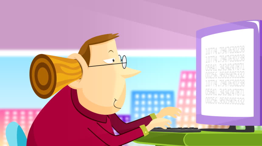 An employee being yelled at by the boss and ignoring him by putting a cork in his ear. With cut-to-cut editing, focusin on the employee and then on the boss. NTSC Loopable 
